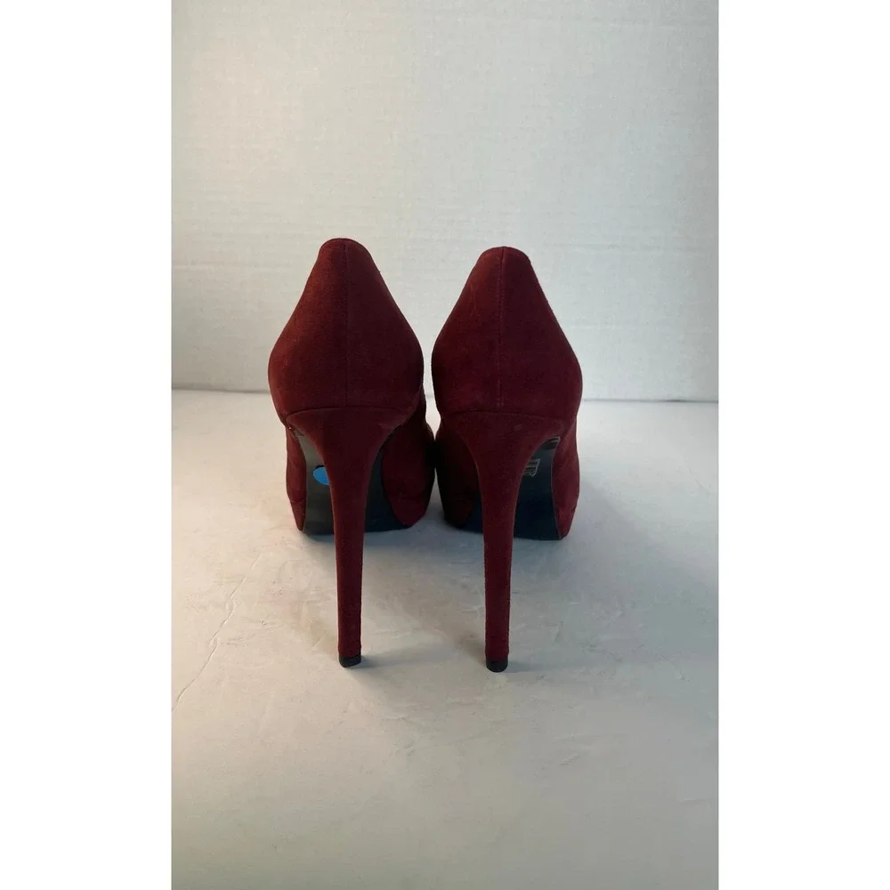 Gianni Marra Platform Pumps Women 9 Burgundy NWT‎ Suede Stiletto Italy